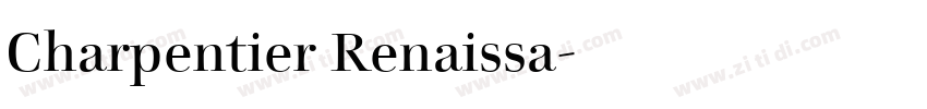 Charpentier Renaissa字体转换